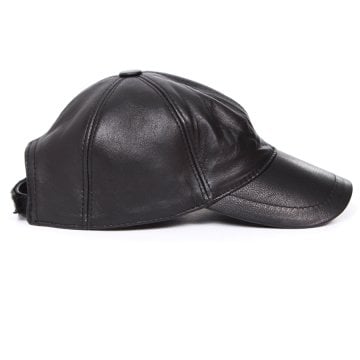 Siyah Deri Şapka