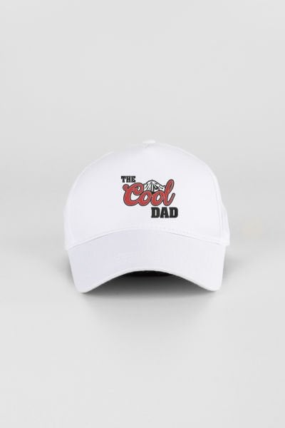 The Cool Dad Desenli Cap Şapka - Beyaz