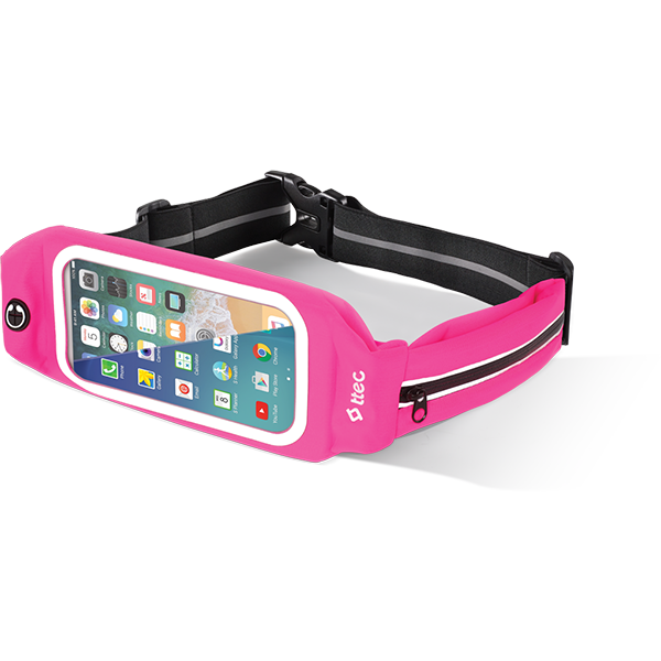 ttec EasyFit Belt XL Telefon Cepli Spor Bel Çantası Pembe - 2PNS123PB