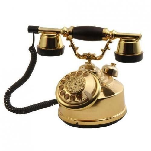 Kubbe B Altın Antik Telefon