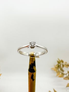 0.08 ct Pırlanta Tektaş Yüzük