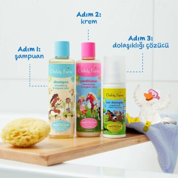 Childs Farm Çilek ve Organik Nane Özlü Çocuk Saç Krem 250ml