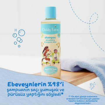 Childs Farm Çilek ve Organik Nane Özlü Çocuk Şampuan 250ml