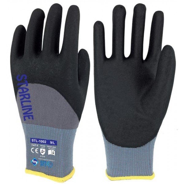 Yarım Kaplı Nitril Eldiven STL-1002