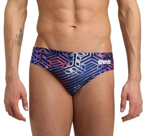 MEN'S ARENA KIKKO PRO SWIM BRIEFS ERKEK YÜZÜCÜ MAYOSU / BLUE-RED