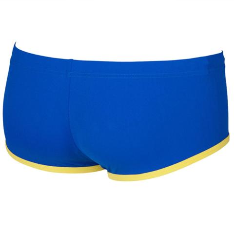 M ARENA BIG LOGO LOW WAIST SHORT ERKEK YÜZÜCÜ MAYOSU  / NEON BLUE-YELLOW STAR