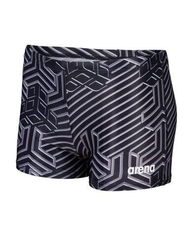 BOY'S ARENA KIKKO PRO SWIM SHORT ERKEK ÇOCK MAYOSU / BLACK-MULTI