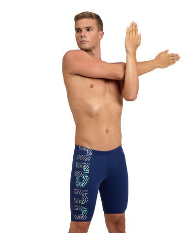 MENS ARENA KIKKO PRO SWIM JAMMER GRAPHIC ERKEK YÜZÜCÜ MAYOSU / NAVY