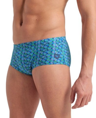 MEN'S ARENA STARFISH LOW WAIST SWIM SHORT /  TURQUOISE MULTI