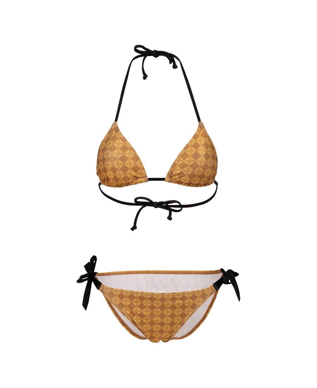 W ARENA 50TH GOLD BIKINI TRIANGLE/GOLD MULTI BLACK - YÜZÜCÜ BİKİNİSİ