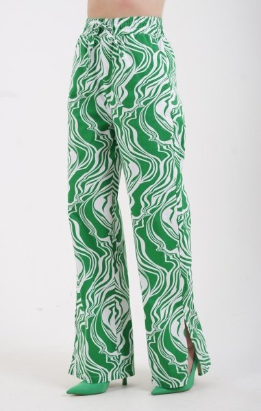 Green Desenli Pantolon
