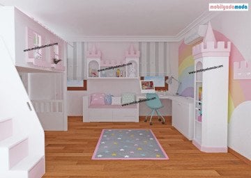 Ev& Şato Konseptli Çocuk&Genç Odası, Ceyda'nın Odası