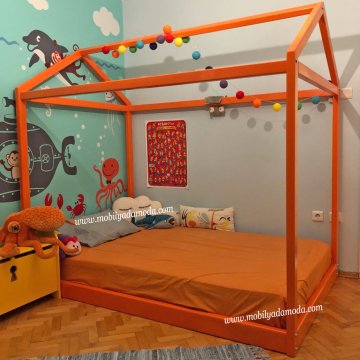 Montessori Yatağı Korkuluksuz 120x190