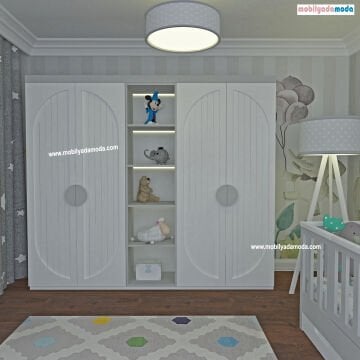 Montessori Bebek Odası- Raflı Dolaplı