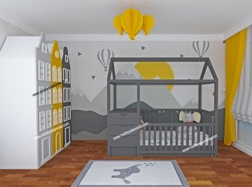 Montessori Büyüyebilen Beşikli Bebek Odası, Sarp Ege'nin Odası