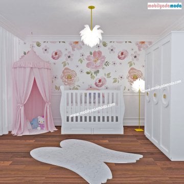 MobilyadaModa Gondol Beşikli Bebek&Çocuk Odası