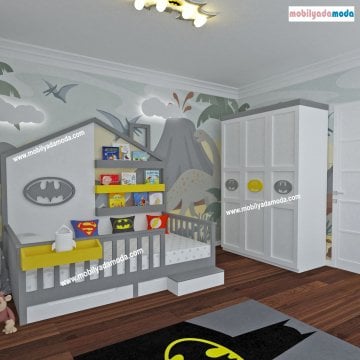 MobilyadaModa Batman Bebek&Çocuk Odası
