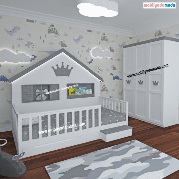 MobilyadaModa Montessori Taçlı Bebek&Çocuk Odası