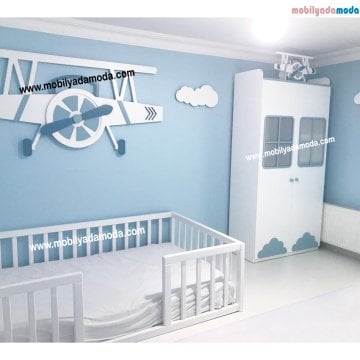 Uçak Konseptli Bebek& Çocuk Odası
