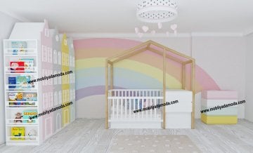 Büyüyebilen Beşikli Bebek Odası