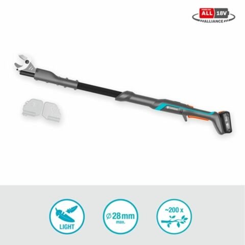 Gardena 14772-20 Akülü Yüksek Dal Makası EasyCut 110/18V P4A Set