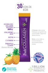 Suda Collagen Takviye Edici Gıda Ananas Aromalı 30 x 10 gr - Toz Saşe