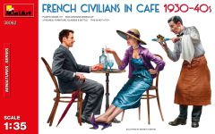 MiniArt Kafedeki Fransız Siviller 1930-40'lar