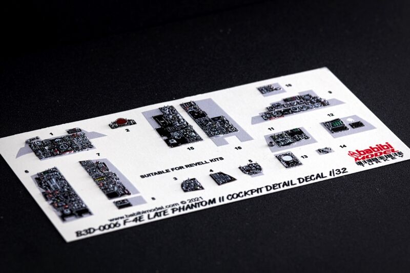 1/32 F-4E Late Cockpit Detail Set