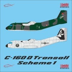 1/220  C-160 D Transall Şema-1 Decal Seti