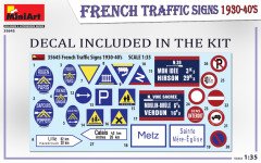 MiniArt Fransa Trafik İşaretleri 1930-40