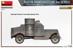 MiniArt Austin Zırhlı Araç 3. Seri: Freikorps Servis. Interior Kit