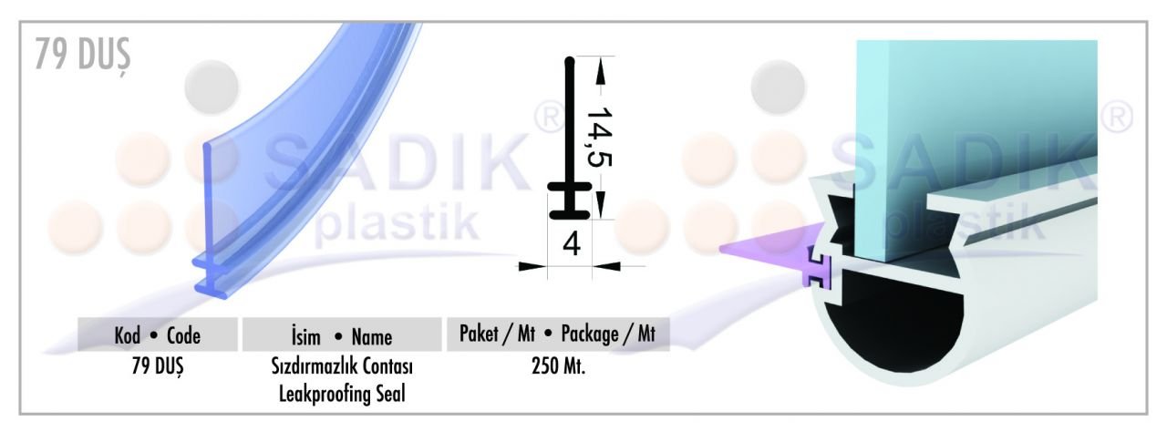 Duşakabin Sızdırmazlık Contası KOD : 79 DUS