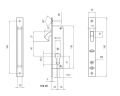 Silindirli Sürme Alüminyum Kapı Kilitleri KOD : 513.20