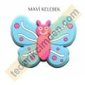 Mavi Kelebek - Çocuk Odası Kulpları Kod : TM509
