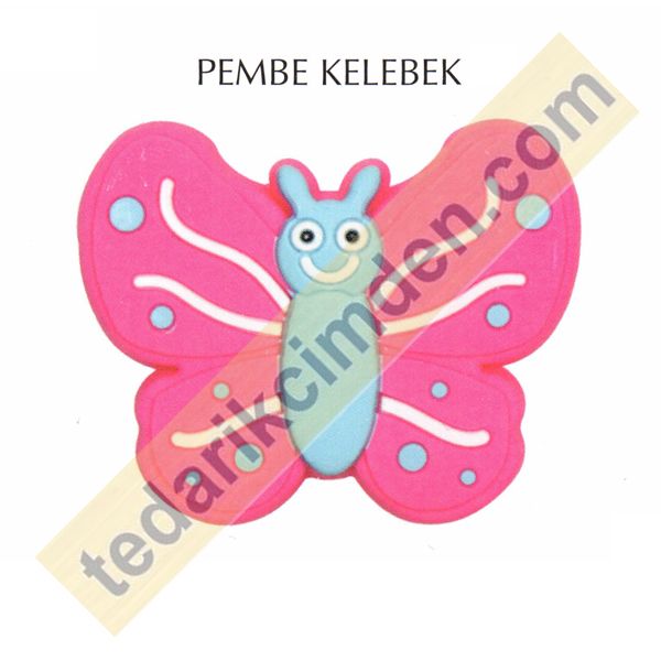 Pembe Kelebek - Çocuk Odası Kulpları Kod : TM511