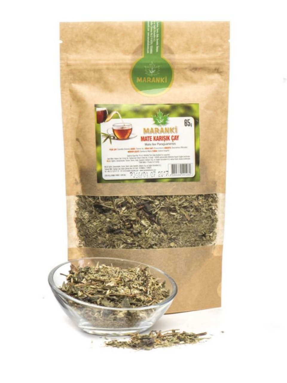 Mate Yaprağı Karışık Şeffaf Poşet 65 Gr