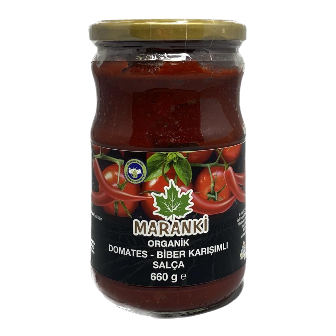 Organik Domates-Biber Karışımlı Salça 660 Gr