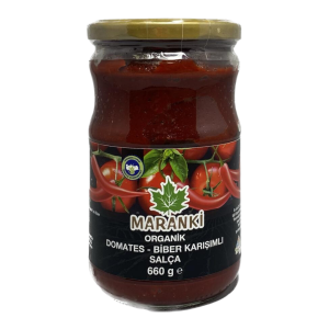 Organik Domates-Biber Karışımlı Salça 660 Gr