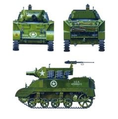 1/35 M8 Carriage w/3 Figures