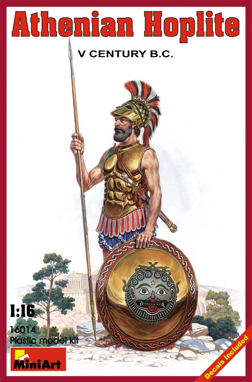 1/16 Athenian   Hoplite. V c. B.C.