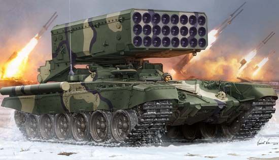 1/35 Russian Tos-1 24-Barrel Multiple Rocket Launc
