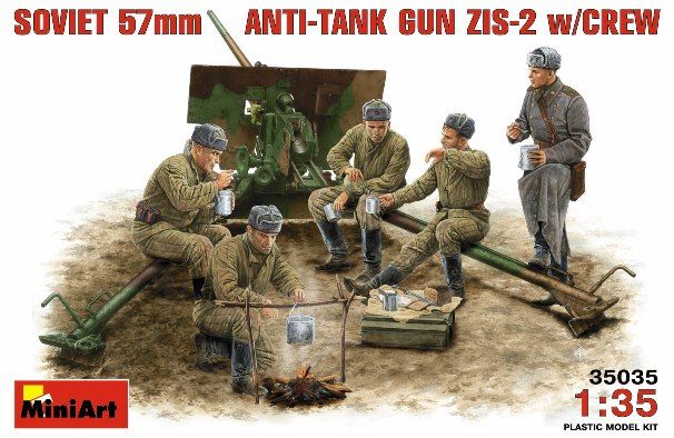 1/35 Soviet 57mm Anti-tank Gun Zis-2 w/crew