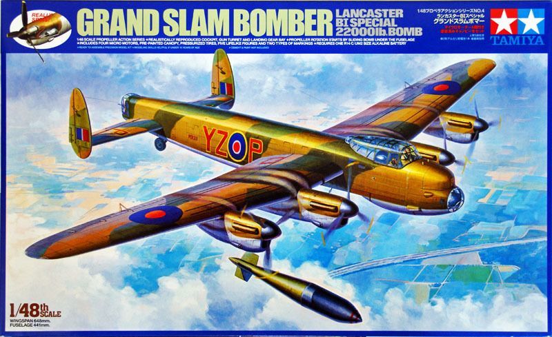 1/48 Lancester Grand Slam Bomber Propeller Action