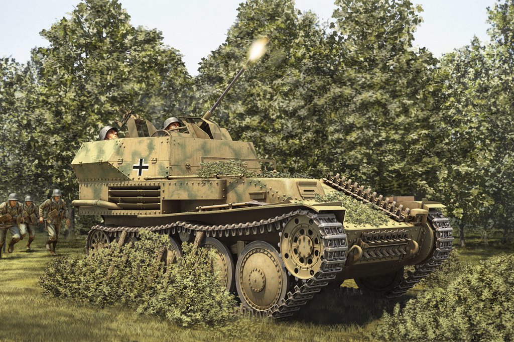 1/35 German 2cm Flak 38 Pz.Kpfw. 38(t