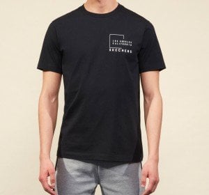 Skechers Graphic Tee M Crew Neck Erkek Siyah T-Shirt