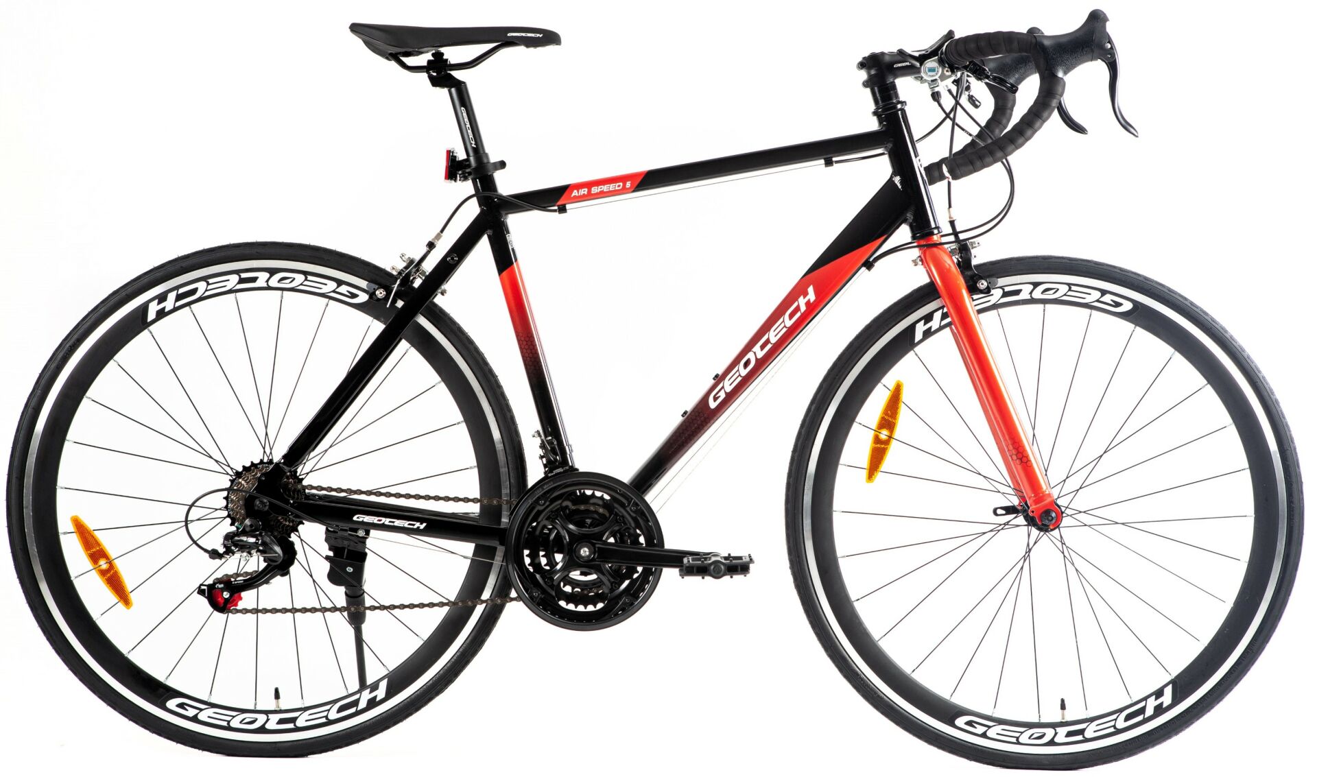Geotech Air Speed 5 Yol Yarış Bisikleti - Siyah/Kırmızı 2024