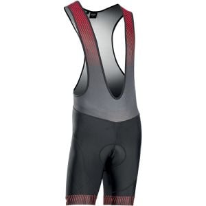 Northwave Origin Bibshort Askılı Kısa Tayt - Siyah/Kırmızı