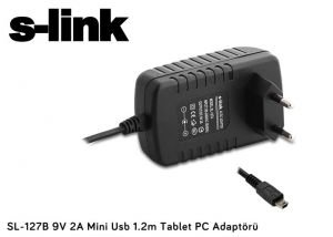 S-link SL-127B 9V 2A Mini Usb 1.2m Tablet Adaptörü