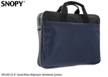 Snopy DR-650 15.6 Siyah/Mavi Bilgisayar Notebook Çantası