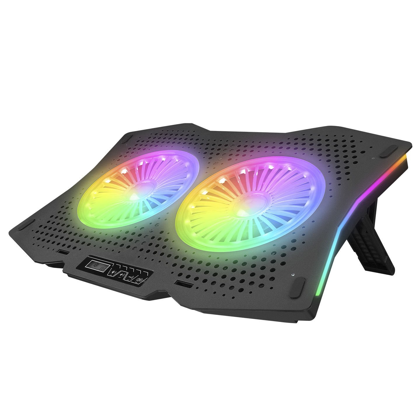 Rampage AD-RC9 TORNADO Siyah 2 Fanlı 10-18 RGB Işıklı Notebook Soğutucu Stand